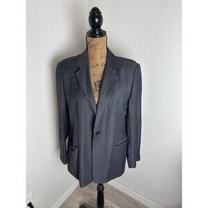 Vintage Giorgio Armani Le Collezioni Women’s Linen Gray Blazer Jacket-Sz 12